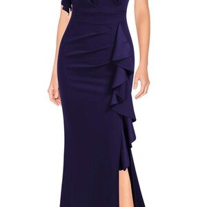 Chic Asymmetrical Purple Dress